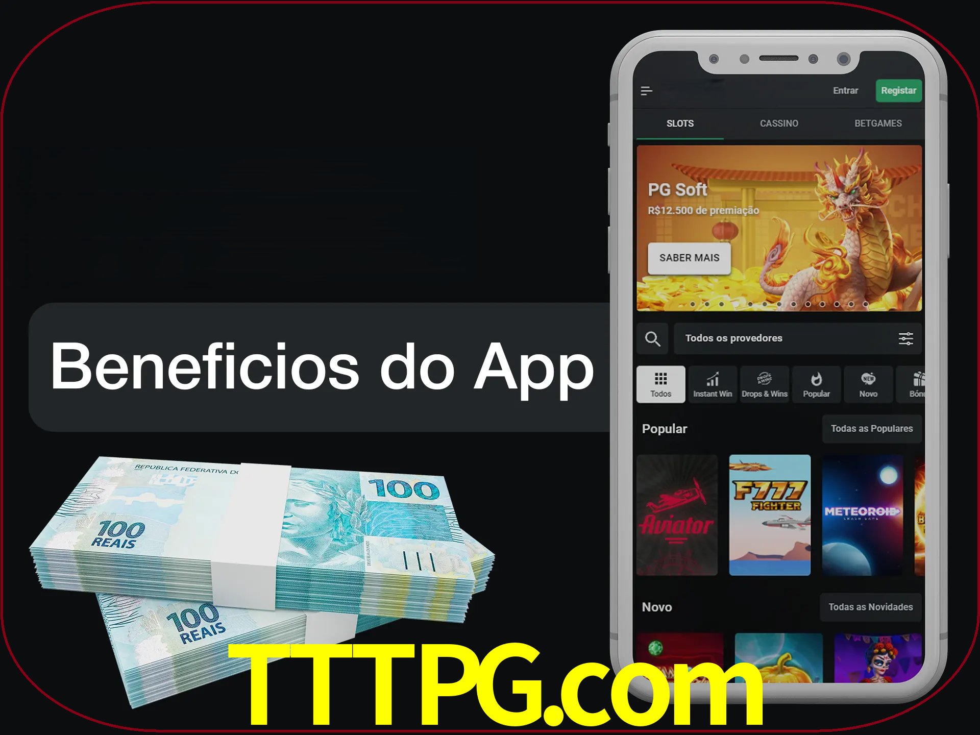 Obtenha todos os benefícios usando o aplicativo.