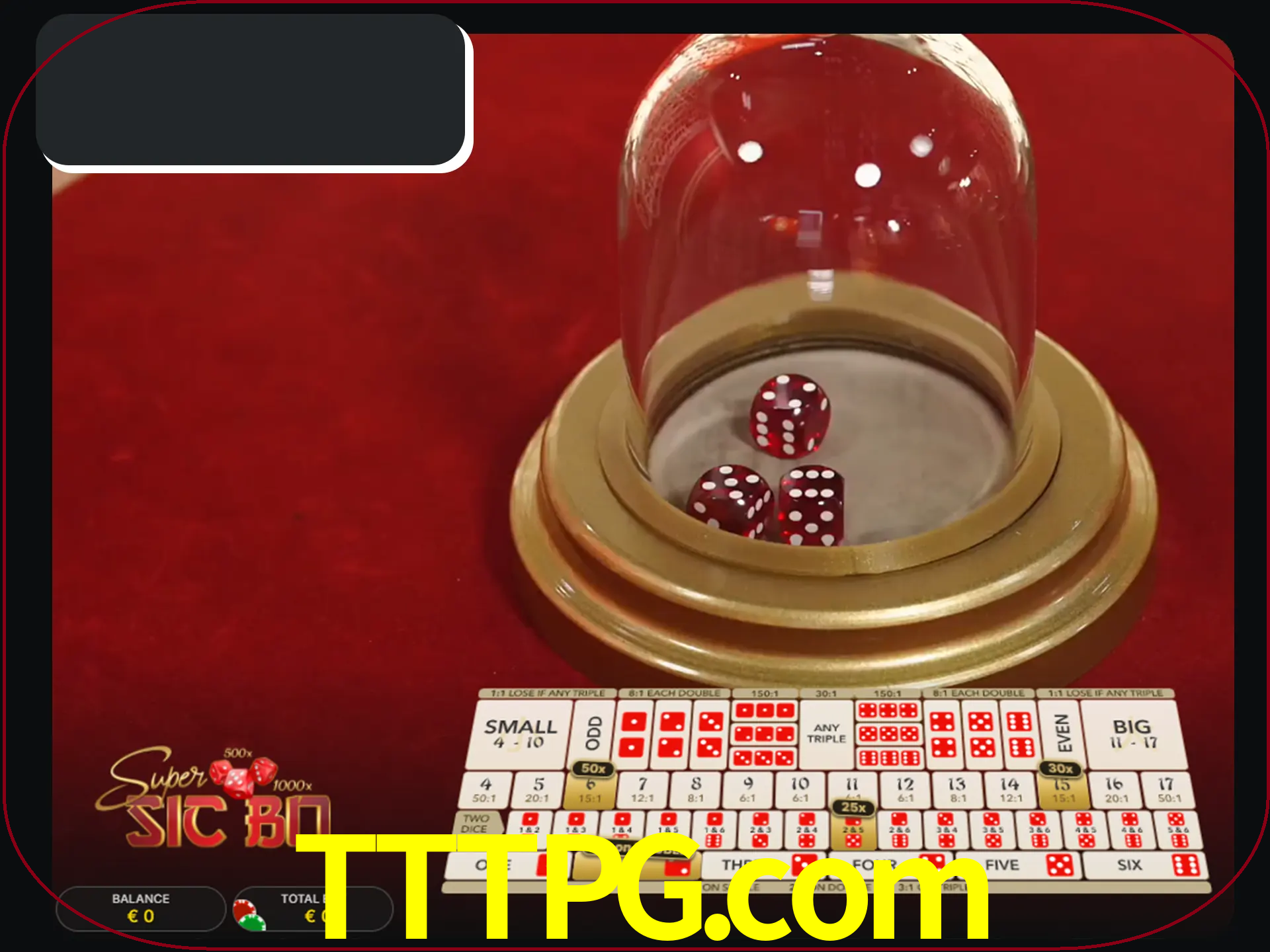 Deixe os dados ao seu lado nos jogos da Sic Bo.