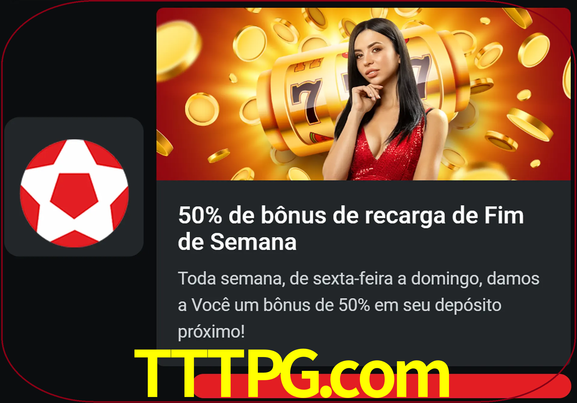 Volte a cada semana para receber novos bônus em dinheiro.