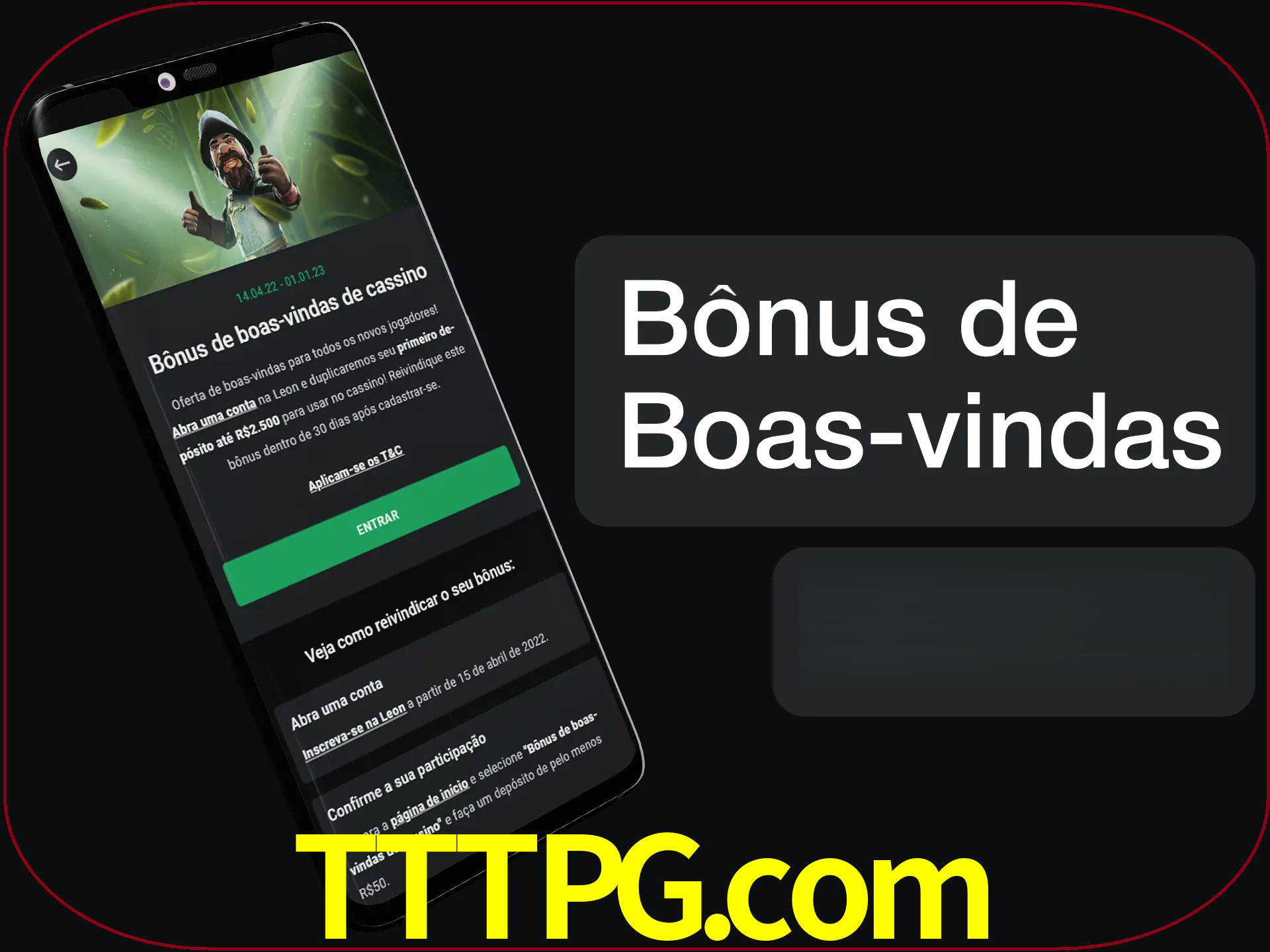 Não se esqueça de usar o bônus de boas-vindas.